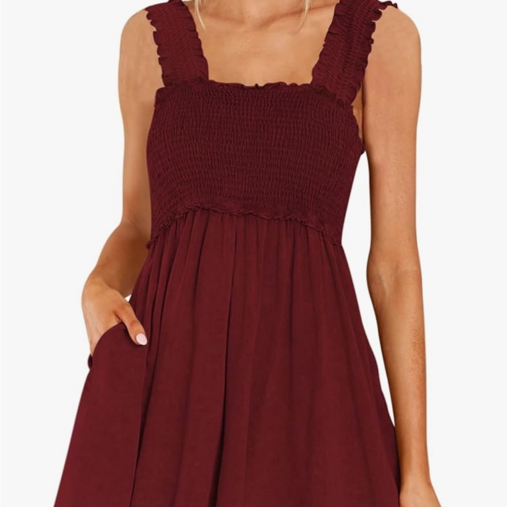 Smocked Ruffle Strap Romper - Picture 6 of 8